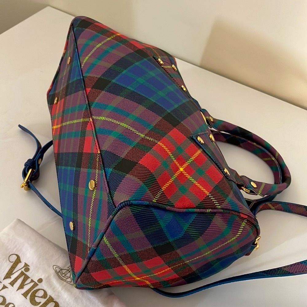 Vivienne Westwood VINTAGE BOSTON BAG ❤️ AW 15/16 MAC-CHARLES DERBI TARTAN - Picture 16 of 16